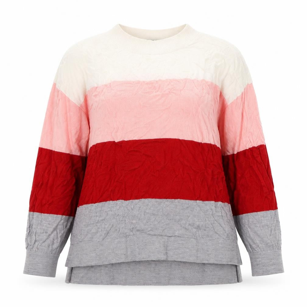 Dorothy Perkins Womens Multicoloured Round Neck Striped Acrylic Pullover Jumper Size 14