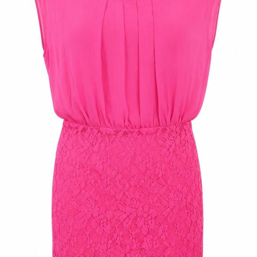 Tokyo Doll Womens Pink  Polyester Pencil Dress  Size 12  Round Neck