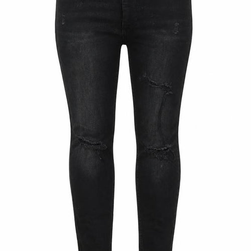 Denim Co Womens Black  Cotton Skinny Jeans Size 8 L27 in Regular Button
