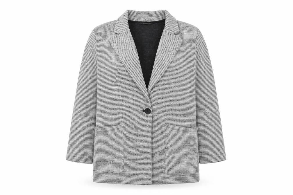 Dunnes Womens Grey   Jacket  Size L  Button