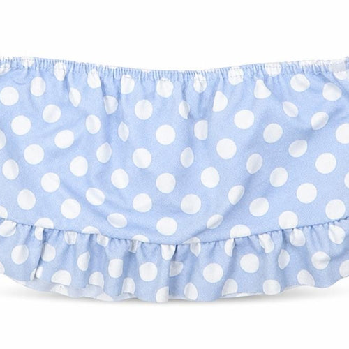 I SAW IT FIRST Womens Blue Polka Dot Polyester Cropped Tank Size 14 Round Neck