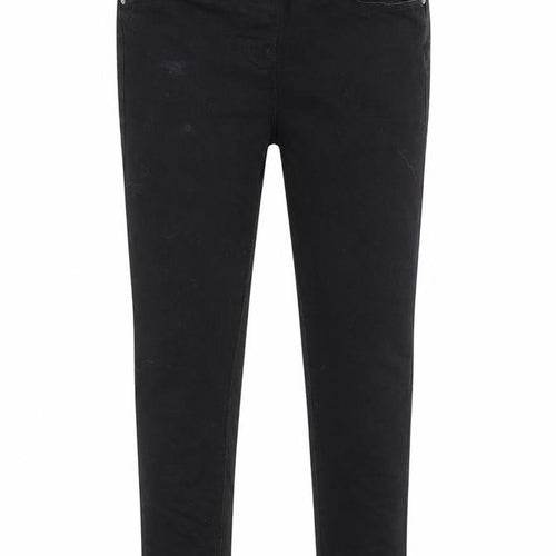Matalan Girls Black  Cotton Skinny Jeans Size 9 Months  Slim Pullover