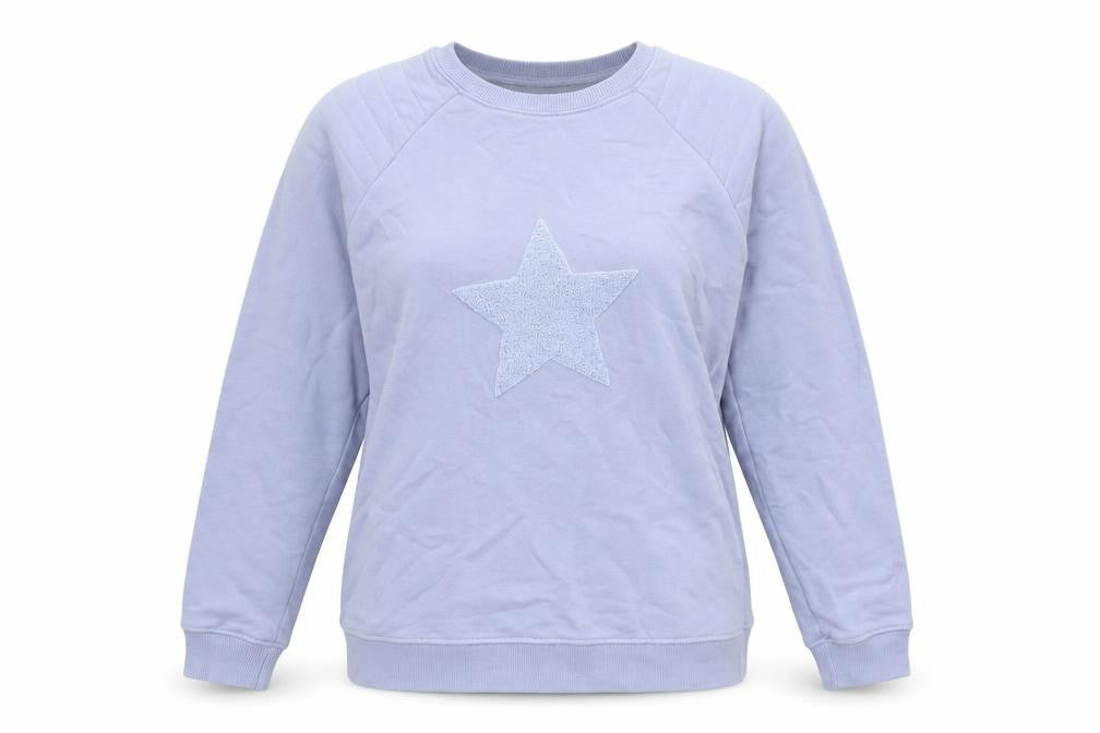 Gallery Womens Blue   Pullover Sweatshirt Size XS  Pullover