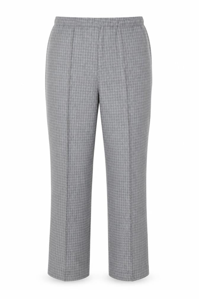 Preworn Womens Grey  Polyester Carrot Trousers Size 12 L25.5 in Regular