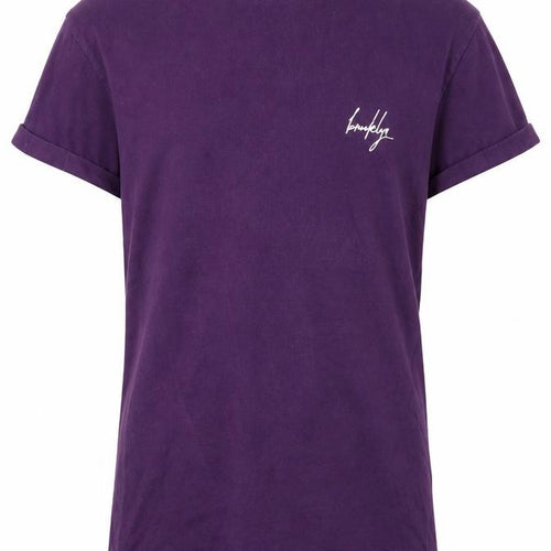 New Look Mens Purple  Cotton  T-Shirt Size XS Crew Neck