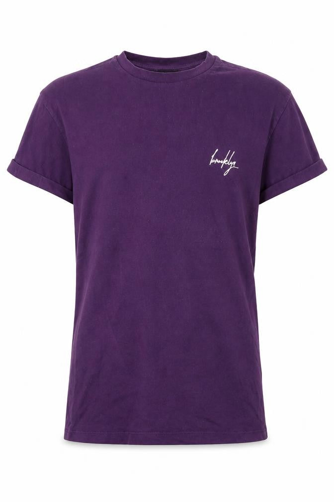 New Look Mens Purple  Cotton  T-Shirt Size XS Crew Neck