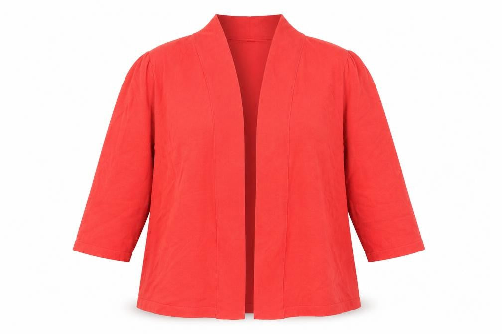Alex & Co Womens Red V-Neck  Viscose Cardigan Jumper Size 12