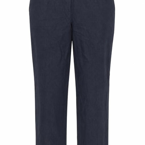 Marks and Spencer Womens Blue  Polyester Carrot Trousers Size 12 L28 in Regular Zip