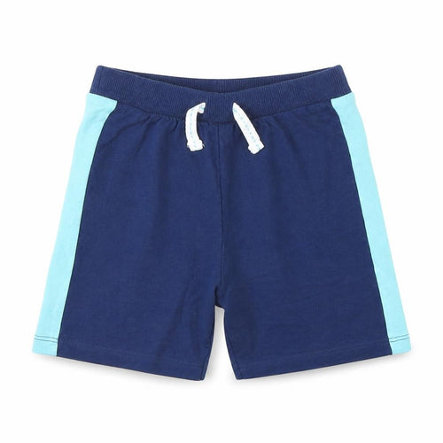 F&F Baby Blue  Cotton Cropped Trousers Size 9-12 Months  Drawstring