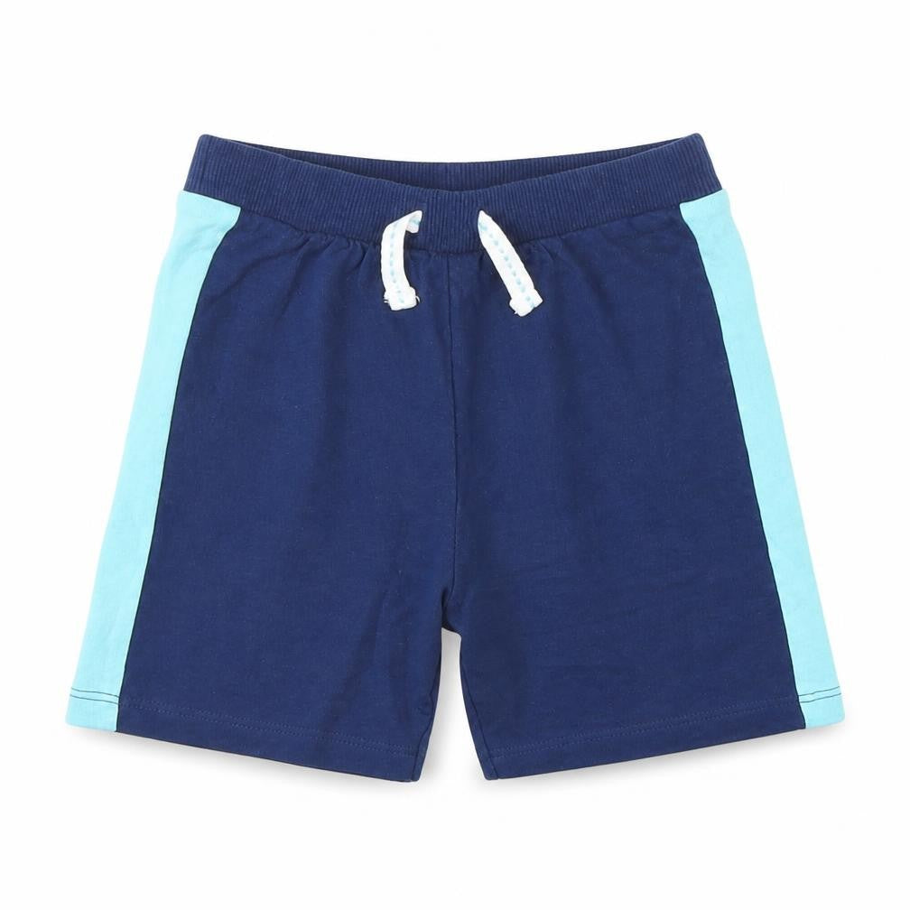 F&F Baby Blue  Cotton Cropped Trousers Size 9-12 Months  Drawstring