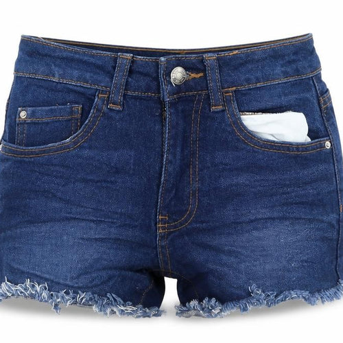 Denim Co Womens Blue  Cotton Hot Pants Shorts Size 6 L3 in Regular Button