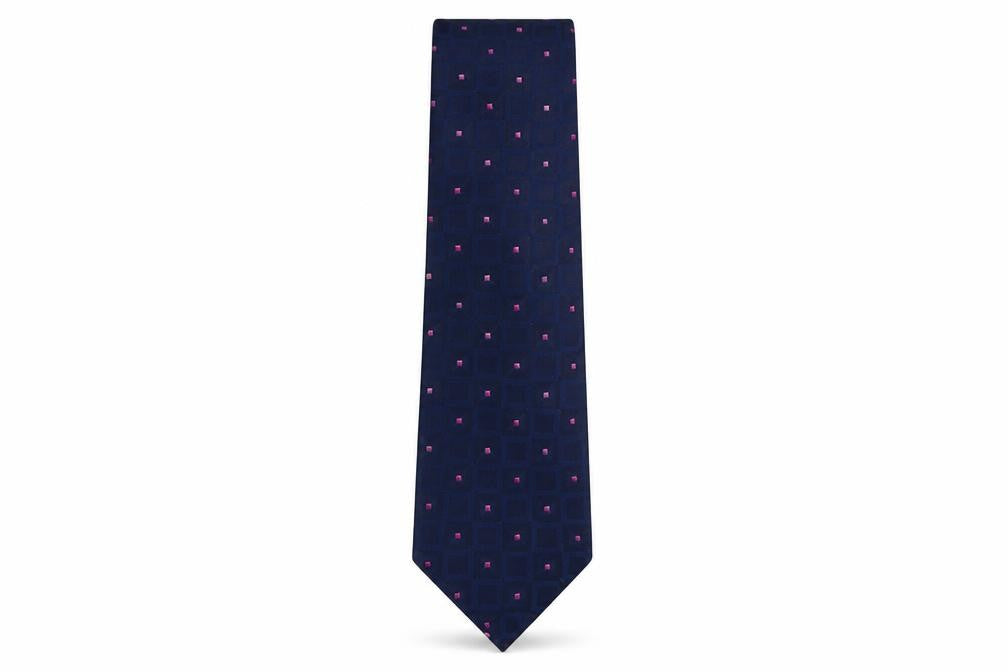 Front view of Marks & Spencer men’s multicoloured geometric polyester pointed tie one size