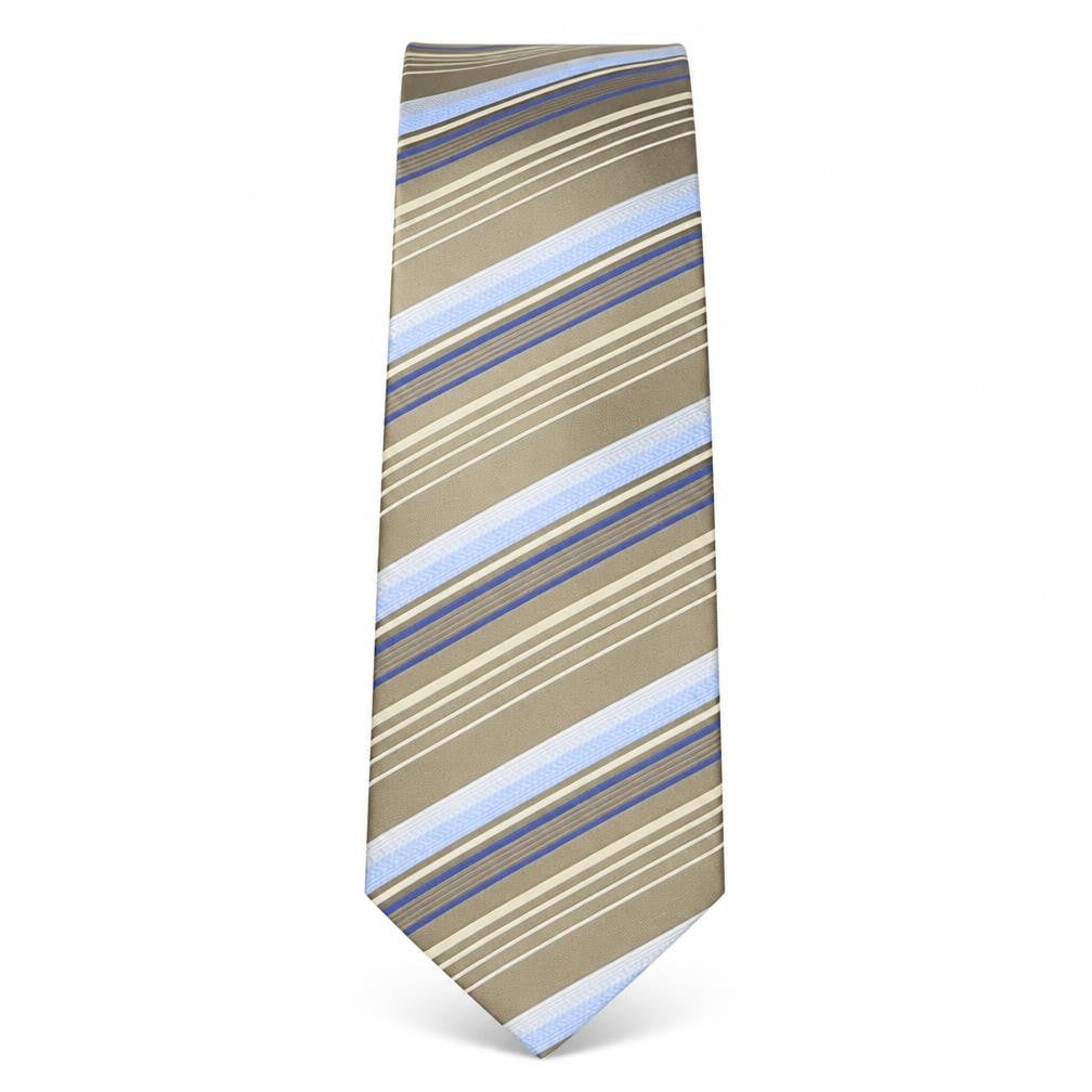 Next Mens Multicoloured Striped Polyester Pointed Tie One Size