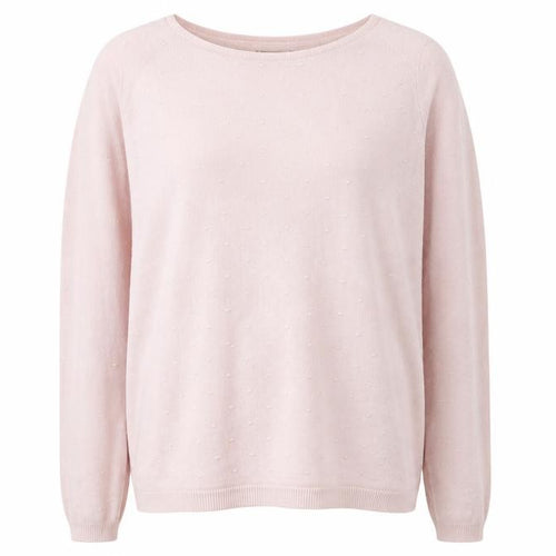 Mango Womens Pink Round Neck  Viscose Pullover Jumper Size S