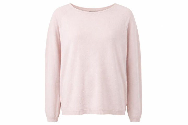 Mango Womens Pink Round Neck Viscose Pullover Jumper Size S