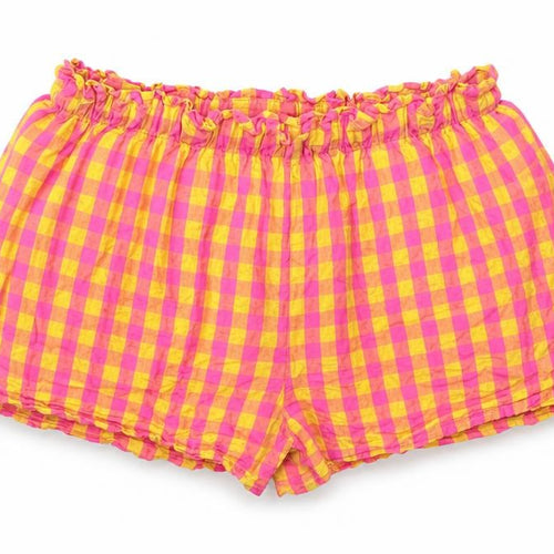 NEXT Girls Pink Check 100% Cotton Skimmer Shorts Size 11 Years  Regular