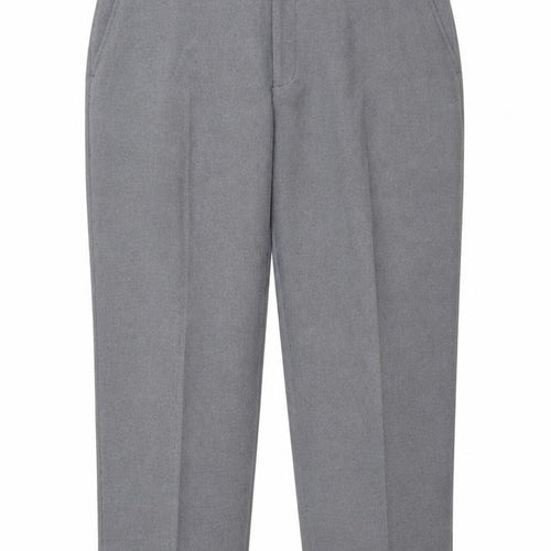 Marks and Spencer Womens Grey  Polyester Carrot Trousers Size 40 in L29 in Regular Zip
