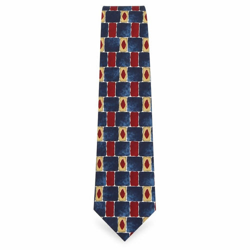 Marks and Spencer Mens Multicoloured Geometric Polyester Pointed Tie One Size