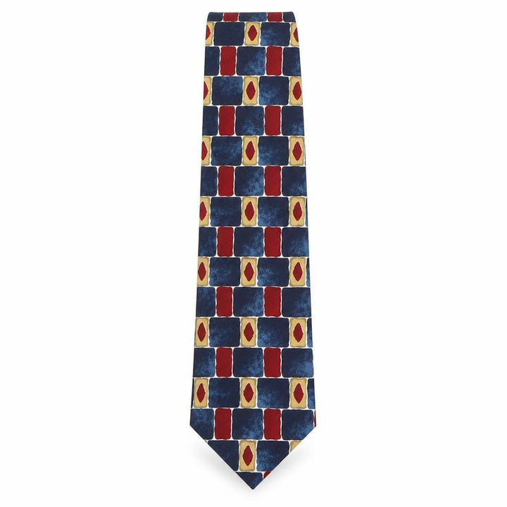 Marks and Spencer Mens Multicoloured Geometric Polyester Pointed Tie One Size