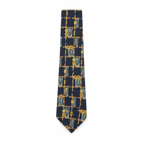 Marks and Spencer Mens Multicoloured Plaids & Checks Silk Pointed Tie One Size