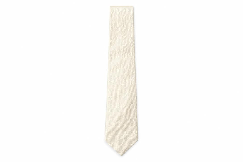 Front view of Bugatti men’s gold silk pointed tie one size