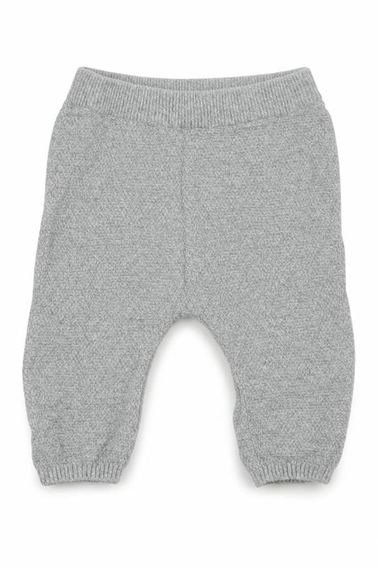 Front view of George Baby Grey Cotton sweatpants, size 6-9, Months