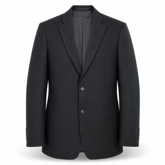 Front view of Greenwoods men’s grey polyester jacket blazer, size 42