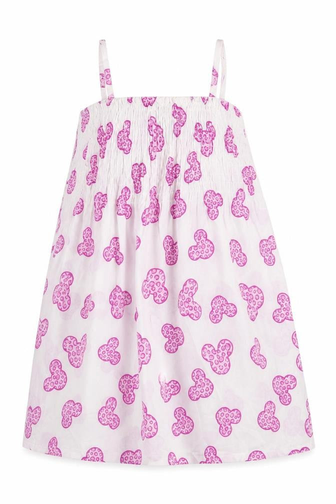 Disneyland Resort Girls White  100% Cotton A-Line  Size S  Square Neck Pullover - Disneyland resort Minnie Mouse