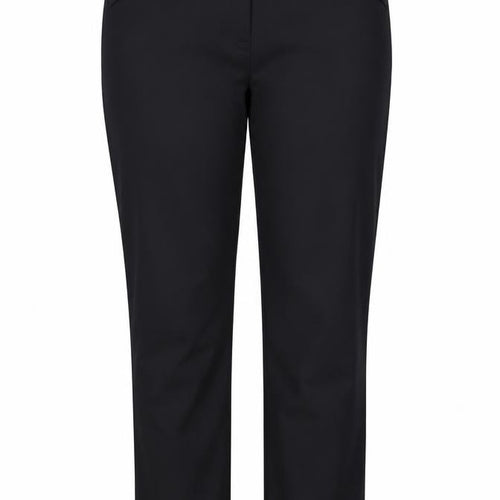 Marks and Spencer Womens Black  Viscose Trousers  Size 12 L30 in Regular Hook & Eye