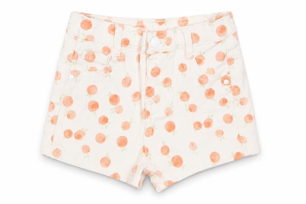 Primark Girls White  Cotton Cropped Jeans Size 12-18 Months  Snap