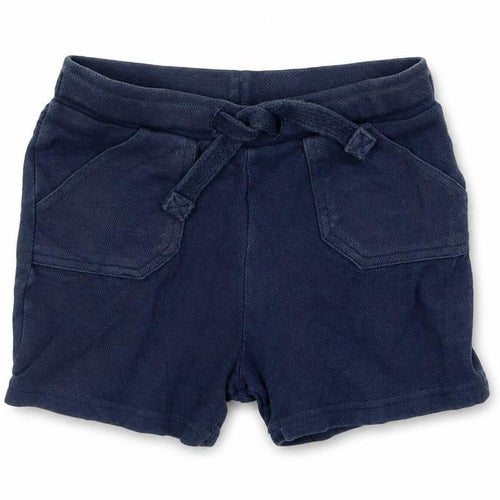 F&F Boys Black  100% Cotton Cropped Leggings Size 18-24 Months  Drawstring