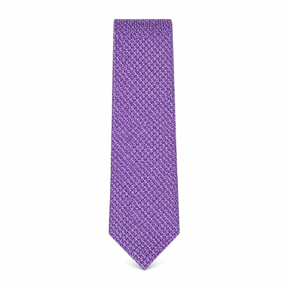 Simon Taylors Guild  Mens Purple Geometric Silk Pointed Tie One Size