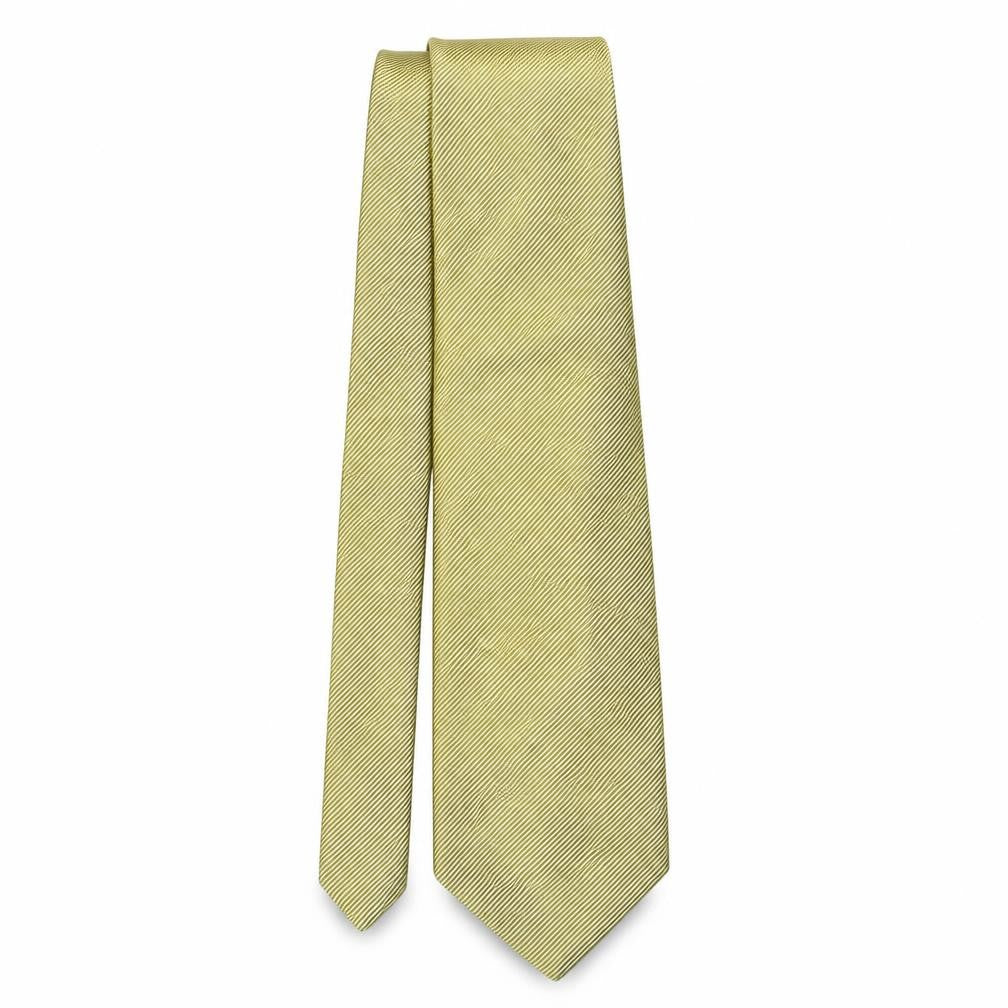 Front view of Santorail men’s gold cotton pointed tie one size