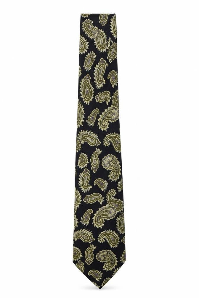George Arthur Dunn Mens Multicoloured Paisley Silk Pointed Tie One Size