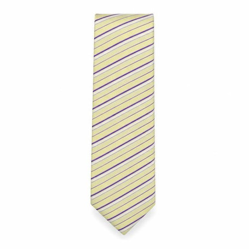 Femmio Valentino  Mens Multicoloured Striped Silk Pointed Tie One Size