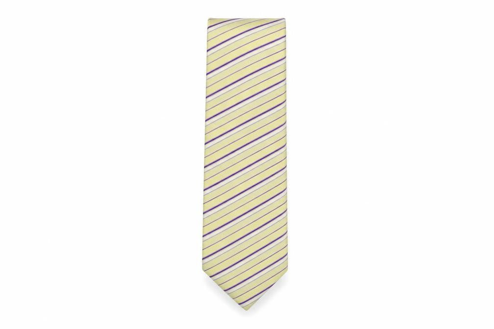 Femmio Valentino  Mens Multicoloured Striped Silk Pointed Tie One Size