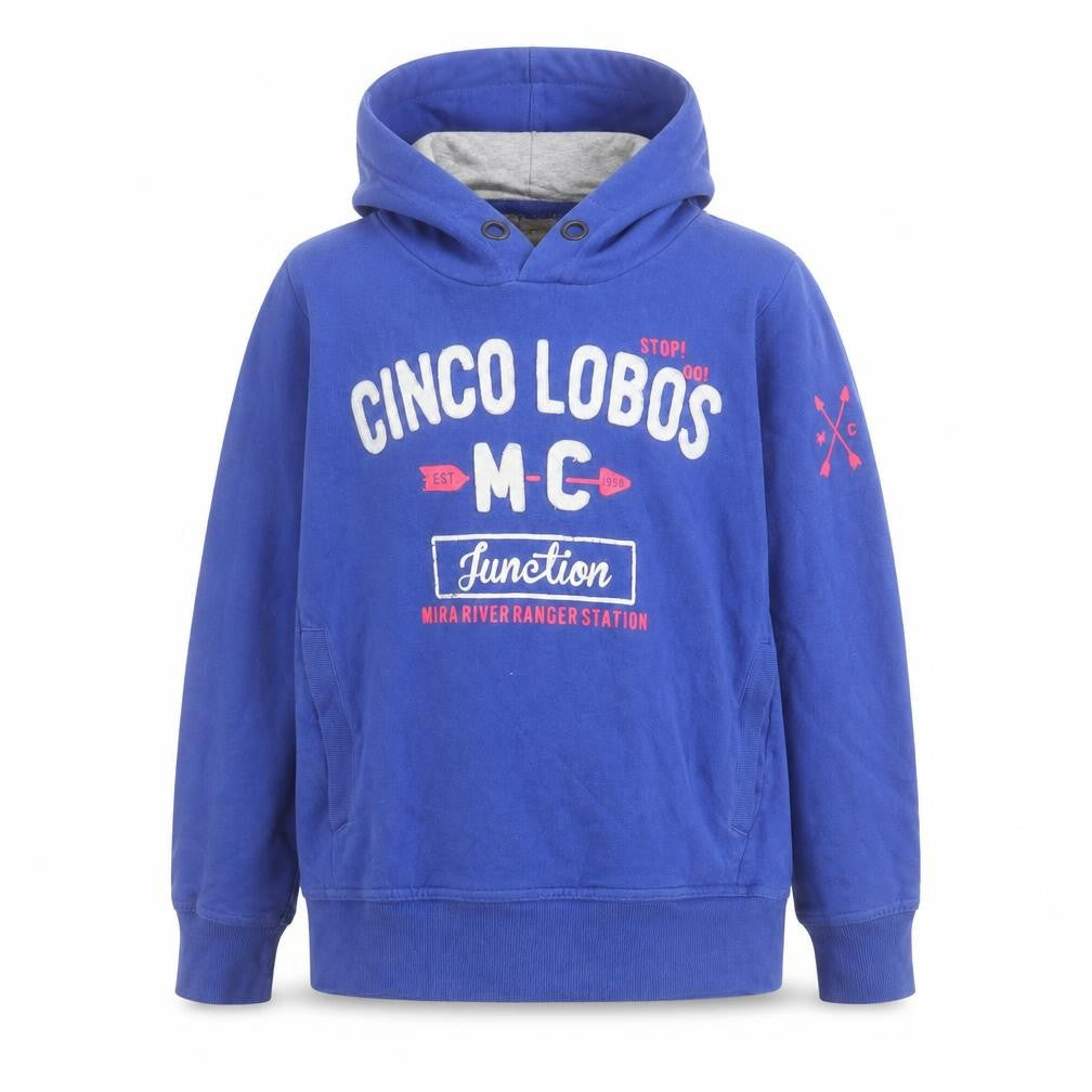 H&M Boys Blue  Cotton Pullover Hoodie Size 9-10 Years   - CINCO LOBOS JUNCTION