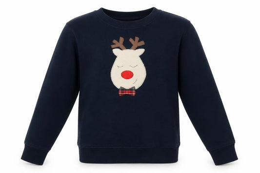 NOT FOR PONIES Girls Blue  Cotton Pullover Sweatshirt Size 7-8 Years   - Christmas