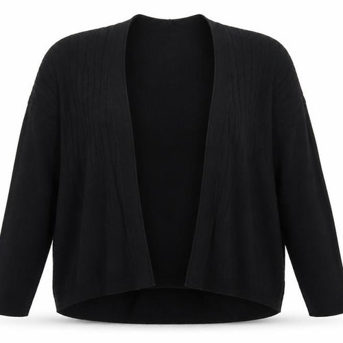 Great Plains Womens Black V-Neck  Polyester Cardigan Jumper Size M