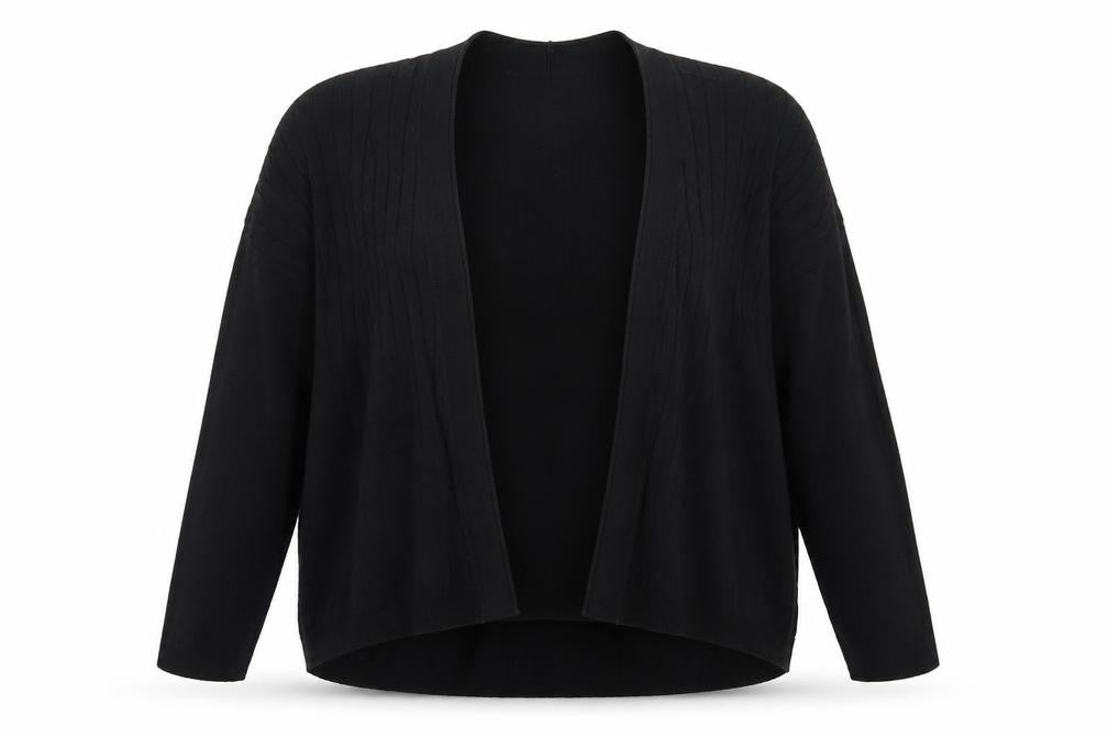 Great Plains Womens Black V-Neck  Polyester Cardigan Jumper Size M