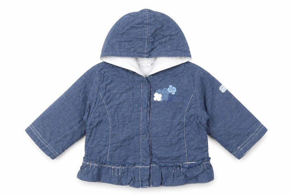 Sucre d'Orge Baby Blue   Basic Jacket Jacket Size 12 Months   Snap