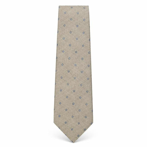 Marks and Spencer Mens Bronze Floral Silk Pointed Tie One Size