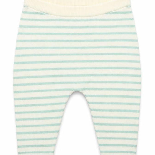 NEXT Boys White Striped Cotton Jogger Trousers Size 3-6 Months