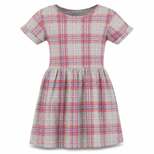 Missi London Womens Grey Check Viscose Fit & Flare  Size 10  Crew Neck Pullover