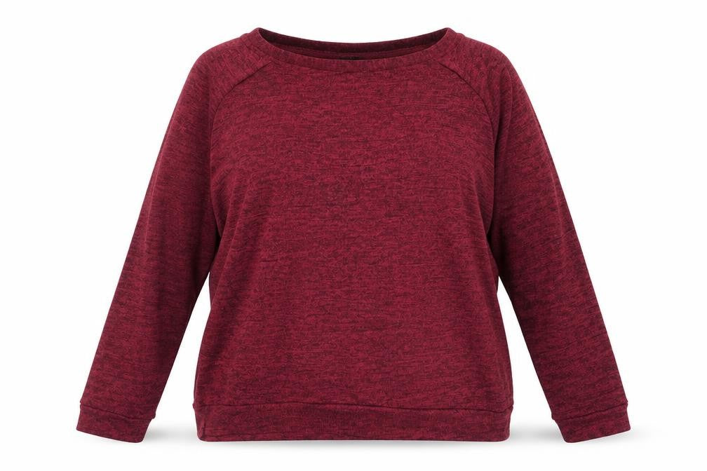 Front view of River Island women’s pink round neck polyester jumper, size UK 16