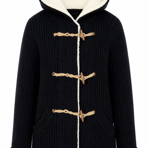 Lara knit Womens Blue Round Neck  Polyester Cardigan Jumper Size S