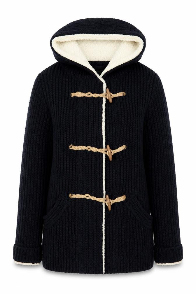 Lara knit Womens Blue Round Neck  Polyester Cardigan Jumper Size S