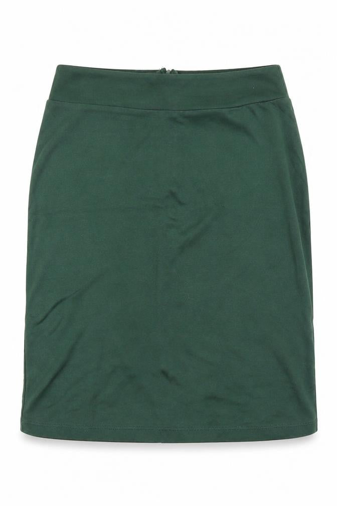 Body Flirt Womens Green  Polyester A-Line Skirt Size S   Zip