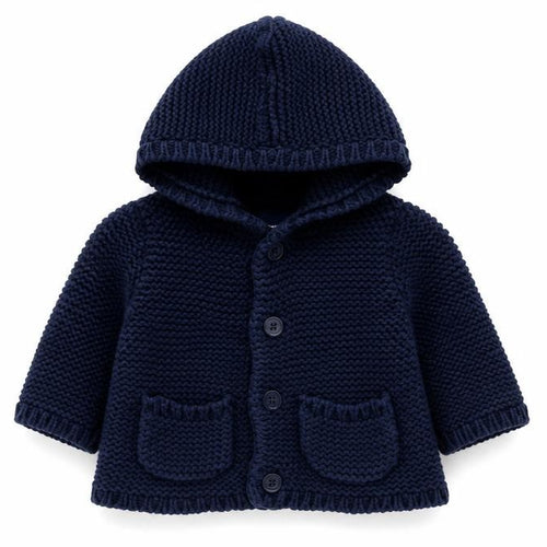 Gap Boys Blue  100% Cotton Cardigan Jumper Size 3-6 Months  Button