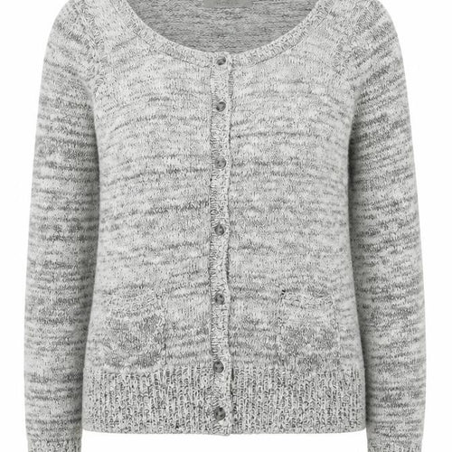 Woolworths Womens Grey Round Neck  Acrylic Cardigan Jumper Size S